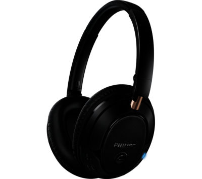 PHILIPS  SHB7250 Wireless Bluetooth Headphones - Black